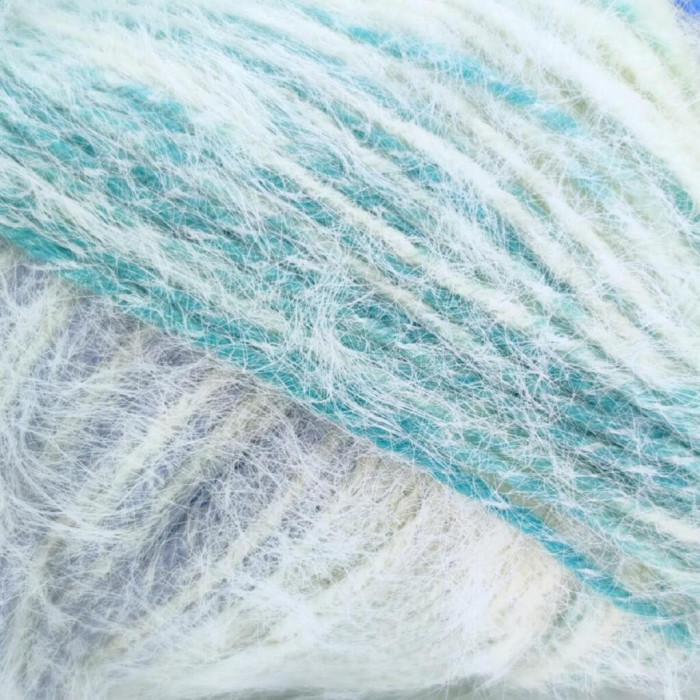 906 Пряжа Mondial York, 100г - 190м, мультіколор, 40% вовна, 40% мікрофібра PL, 20% мікрофібра РА