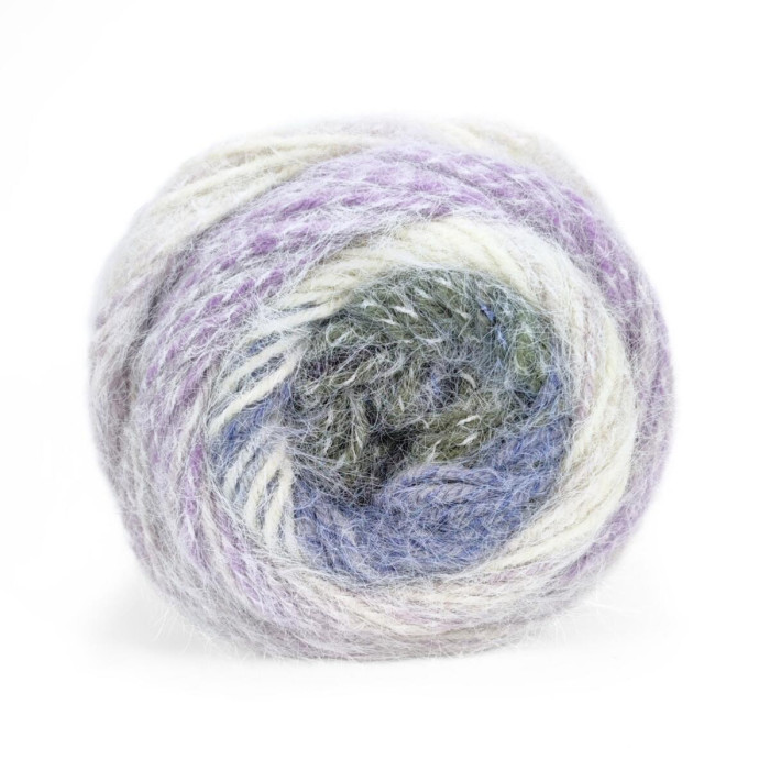 907 Пряжа Mondial York, 100г - 190м, мультіколор, 40% вовна, 40% мікрофібра PL, 20% мікрофібра РА