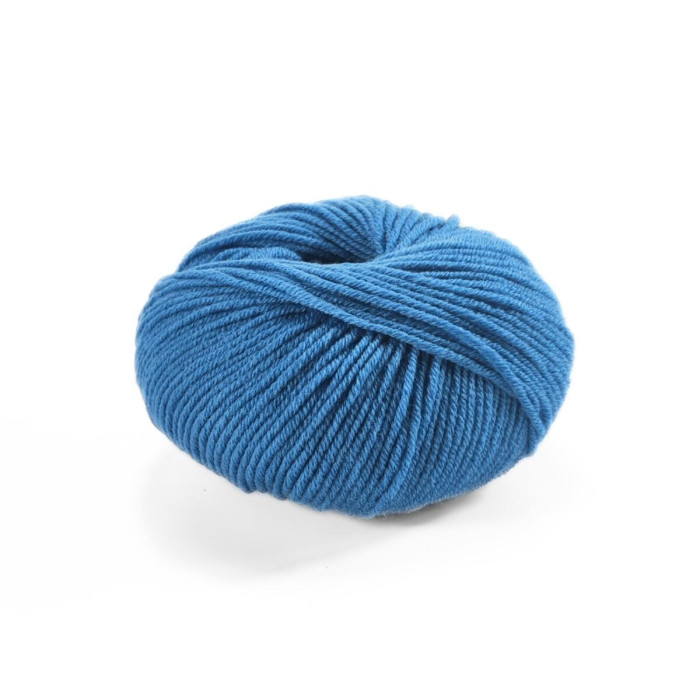 908 Пряжа Laines du Nord Dolly 125, 50г - 125м, лазурний, 100% вовна