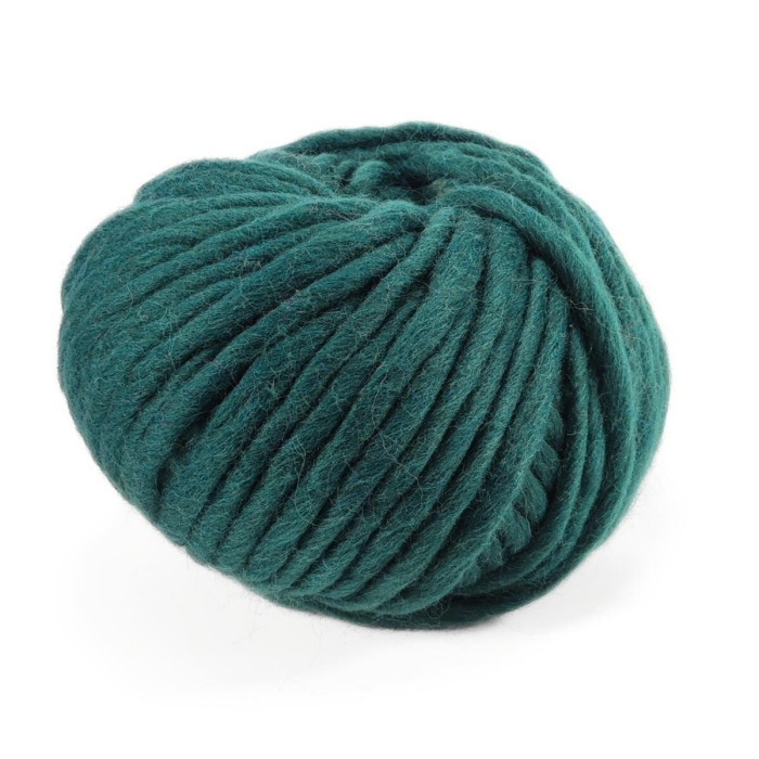 909 Пряжа Campolmi Filati Mammouth, 200г - 60м, смарагдовий, 80% вовна, 20 нейлон
