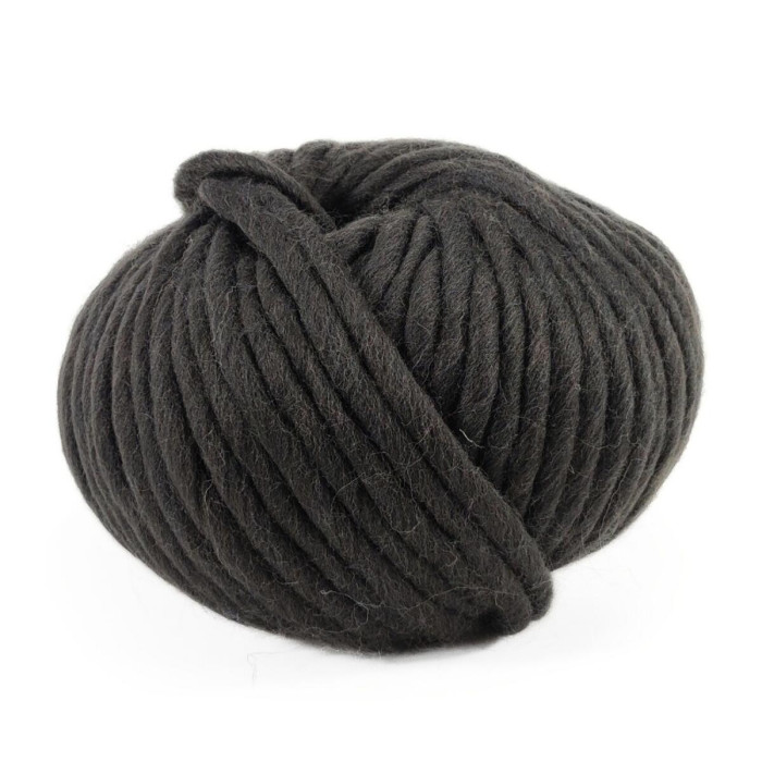 910 Пряжа Campolmi Filati Mammouth, 200г - 60м, антрацит, 80% вовна, 20 нейлон