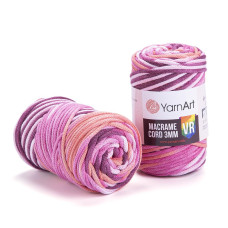 911 Пряжа Macrame Cord 3mm VR  250г-85м (різнокольоровий). YarnArt