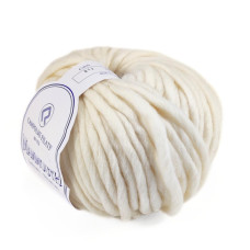 912 Пряжа Campolmi Filati Mammouth, 200г - 60м, молочний, 80% вовна, 20 нейлон