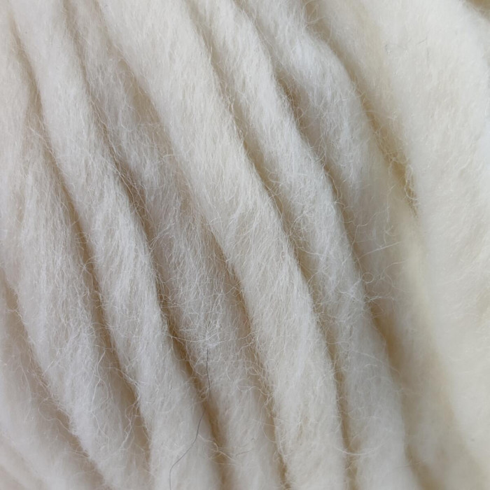 912 Пряжа Campolmi Filati Mammouth, 200г - 60м, молочний, 80% вовна, 20 нейлон