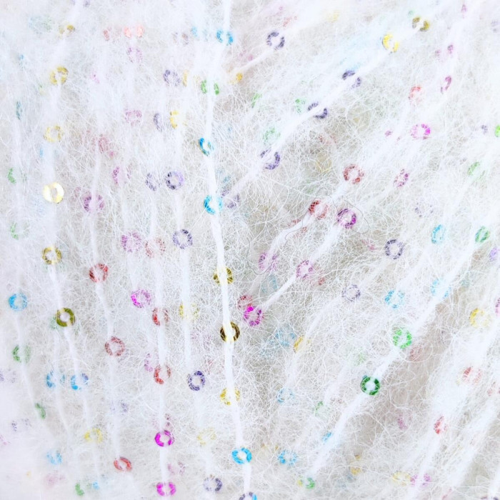 912 Пряжа Mondial Marilyn, 50г - 125м, білий, 50% альпака, 25% мікрофібра PA, 25% мікрофібра PL