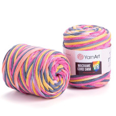 913 Пряжа Macrame Cord 5mm VR 500г-85м (різнокольоровий). YarnArt