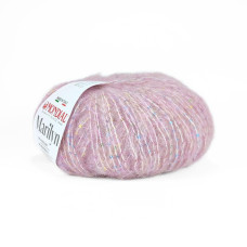 913 Пряжа Mondial Marilyn, 50г - 125м, світло-рожевий, 50% альпака, 25% мікрофібра PA, 25% мікрофібра PL