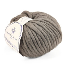 915 Пряжа Campolmi Filati Mammouth, 200г - 60м, світло-сірий, 80% вовна, 20 нейлон
