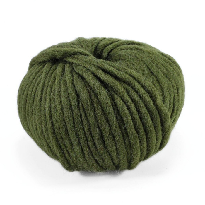 916 Пряжа Campolmi Filati Mammouth, 200г - 60м, мілітарі-зелений, 80% вовна, 20 нейлон