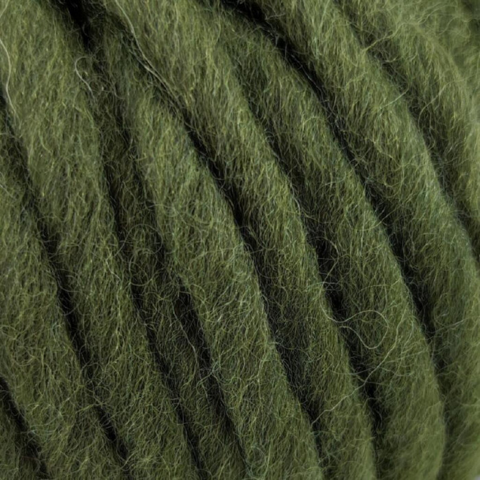 916 Пряжа Campolmi Filati Mammouth, 200г - 60м, мілітарі-зелений, 80% вовна, 20 нейлон