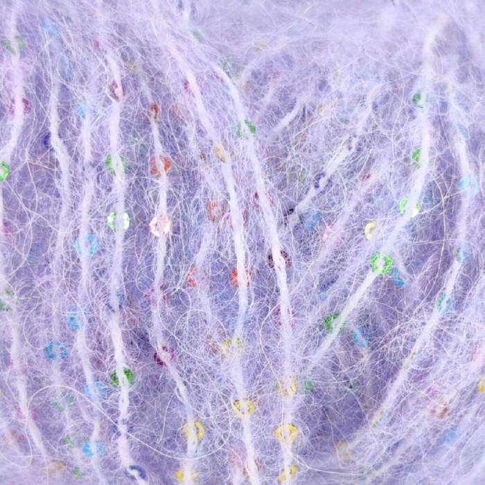 916 Пряжа Mondial Marilyn, 50г - 125м, світло-фіолетовий, 50% альпака, 25% мікрофібра PA, 25% мікрофібра PL