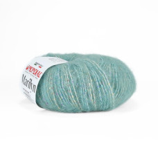 917 Пряжа Mondial Marilyn, 50г - 125м, світло-бірюзовий, 50% альпака, 25% мікрофібра PA, 25% мікрофібра PL