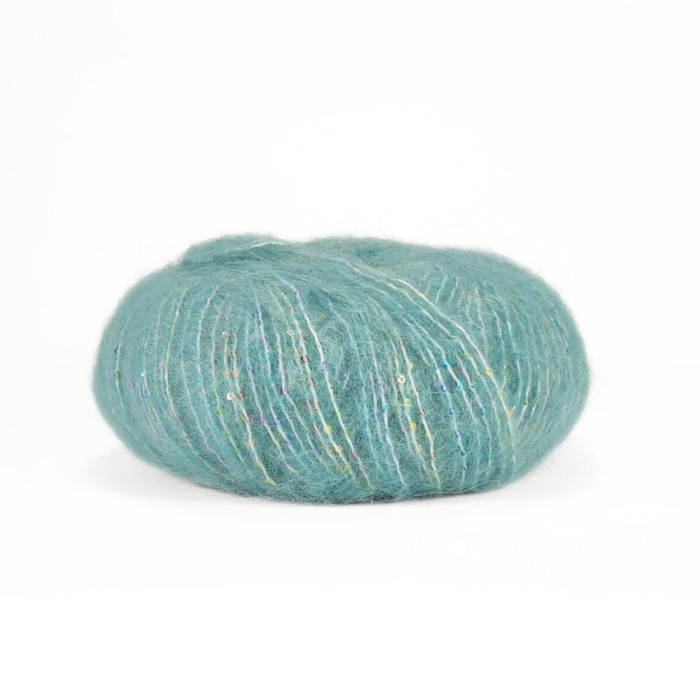 917 Пряжа Mondial Marilyn, 50г - 125м, світло-бірюзовий, 50% альпака, 25% мікрофібра PA, 25% мікрофібра PL