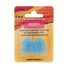 91722 Bohin Наперсток - Синій, розмір L (силікон, 2 шт)