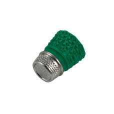 91734 Bohin Наперсток - Зелений, розмір XL (силікон+метал)