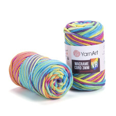 919 Пряжа Macrame Cord 3mm VR  250г-85м (різнокольоровий). YarnArt