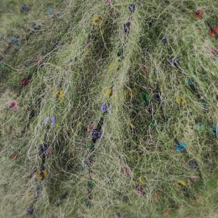 919 Пряжа Mondial Marilyn, 50г - 125м, зелений, 50% альпака, 25% мікрофібра PA, 25% мікрофібра PL