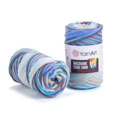 921 Пряжа Macrame Cord 3mm VR  250г-85м (різнокольоровий). YarnArt