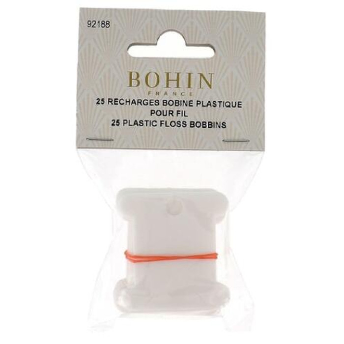 92188 Bohin Комплект бобінок для муліне - 25 шт, пластик