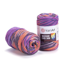 922 Пряжа Macrame Cord 3mm VR  250г-85м (різнокольоровий). YarnArt