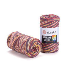 923 Пряжа Macrame Cotton VR 250г-225м (різнокольоровий). YarnArt