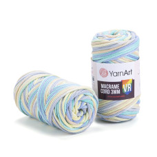 924 Пряжа Macrame Cord 3mm VR  250г-85м (різнокольоровий). YarnArt