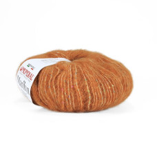924 Пряжа Mondial Marilyn, 50г - 125м, помаранчевий, 50% альпака, 25% мікрофібра PA, 25% мікрофібра PL