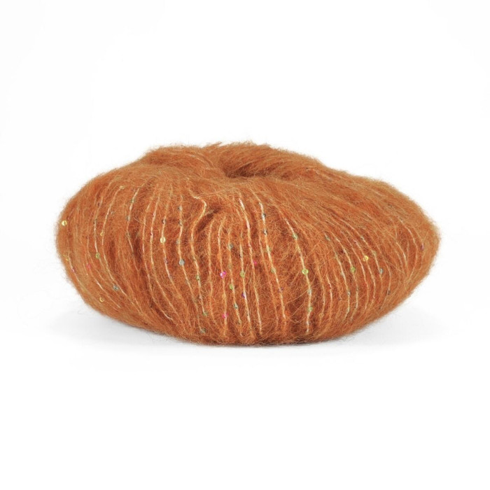 924 Пряжа Mondial Marilyn, 50г - 125м, помаранчевий, 50% альпака, 25% мікрофібра PA, 25% мікрофібра PL