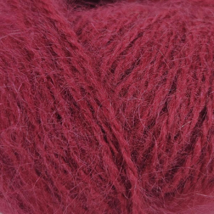 93 Пряжа Mondial Dolce Mohair, 50г - 150м, вишневий, 60% кід мохер, 40% акрил
