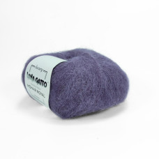 9367 Пряжа Lana Gatto Mohair Royal, 25г - 215м, сіро-ліловий, 80% кід мохер, 20% нейлон