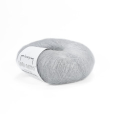 9368 Пряжа Lana Gatto Mohair Royal, 25г - 215м, світло-сірий, 80% кід мохер, 20% нейлон