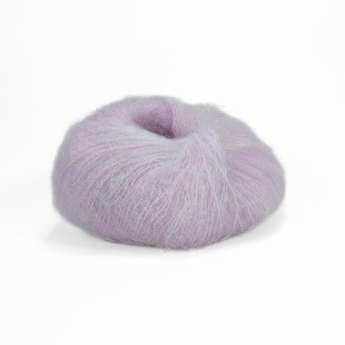 9369 Пряжа Lana Gatto Mohair Royal, 25г - 215м, ніжно-бузковий, 80% кід мохер, 20% нейлон