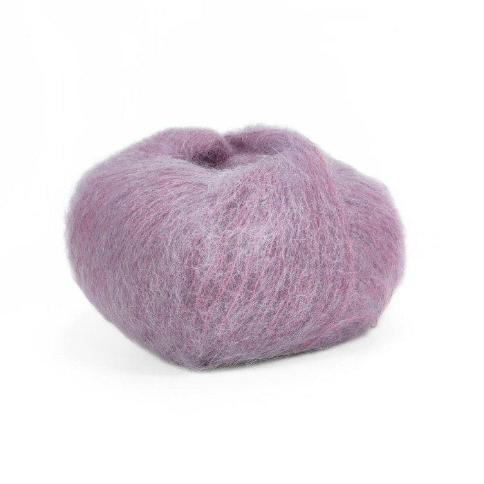 9370 Пряжа Lana Gatto Mohair Royal, 25г - 215м, бузковий, 80% кід мохер, 20% нейлон