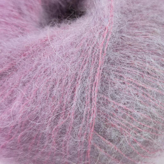 9370 Пряжа Lana Gatto Mohair Royal, 25г - 215м, бузковий, 80% кід мохер, 20% нейлон