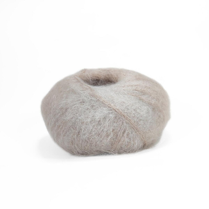 9372 Пряжа Lana Gatto Mohair Royal, 25г - 215м, бежевий, 80% кід мохер, 20% нейлон