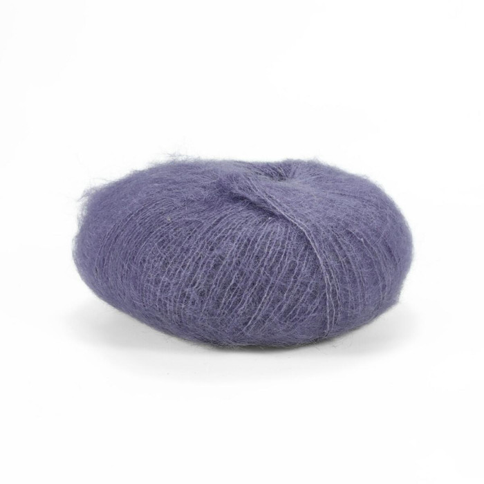 9373 Пряжа Lana Gatto Silk Mohair, 25г - 212м, аметистовий, 75% супер кідмохер, 25% шовк