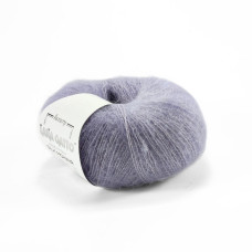9374 Пряжа Lana Gatto Silk Mohair, 25г - 212м, лілово-сірий, 75% супер кідмохер, 25% шовк