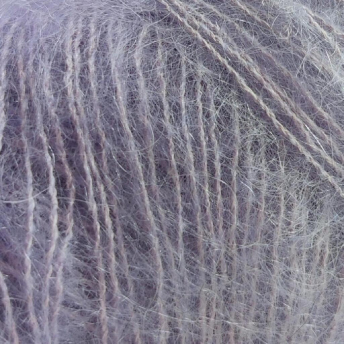 9374 Пряжа Lana Gatto Silk Mohair, 25г - 212м, лілово-сірий, 75% супер кідмохер, 25% шовк