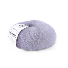 9374 Пряжа Lana Gatto Silk Mohair Lux, 25г - 210м, лілово-сірий, 78% cуперкід мохер, 14% шовк, 4% нейлон, 4% поліамід