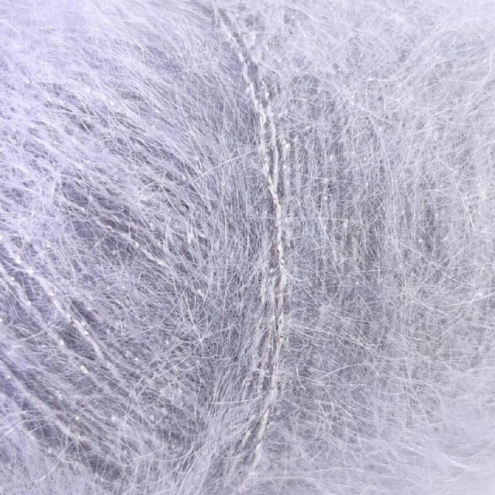 9374 Пряжа Lana Gatto Silk Mohair Lux, 25г - 210м, лілово-сірий, 78% cуперкід мохер, 14% шовк, 4% нейлон, 4% поліамід