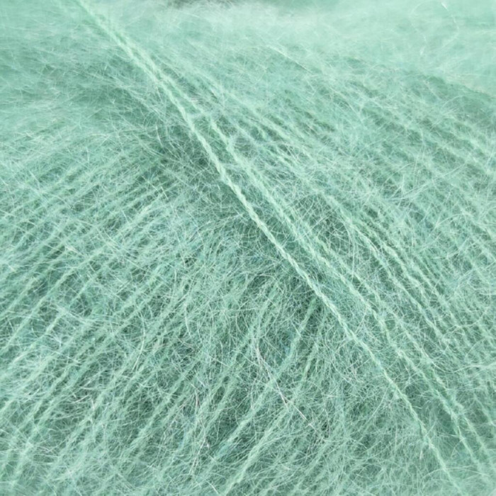 9375 Пряжа Lana Gatto Silk Mohair, 25г - 212м, тіфані, 75% супер кідмохер, 25% шовк