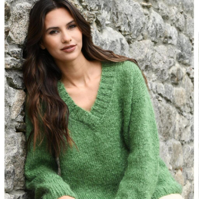 9375 Пряжа Lana Gatto Wool Mohair, 50г - 90м, бірюзовий, 73% мохер, 27% вовна