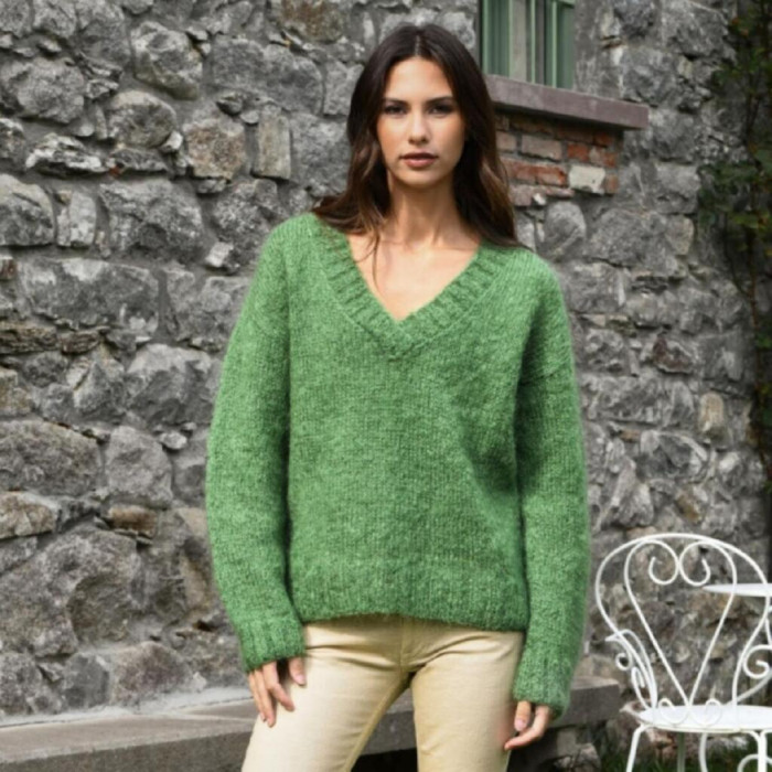 9375 Пряжа Lana Gatto Wool Mohair, 50г - 90м, бірюзовий, 73% мохер, 27% вовна