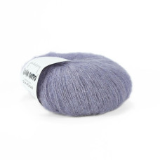 9380 Пряжа Lana Gatto Silk Mohair, 25г - 212м, темний лілово-сірий, 75% супер кідмохер, 25% шовк