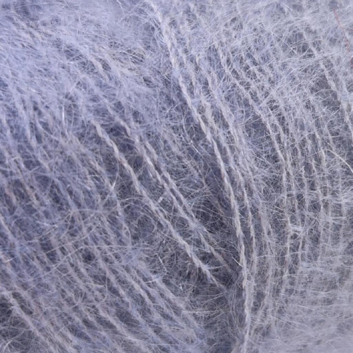 9380 Пряжа Lana Gatto Silk Mohair, 25г - 212м, темний лілово-сірий, 75% супер кідмохер, 25% шовк