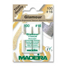9453 Голки для ниток Glamour №12 100/16 (3 голки/картка). Madeira