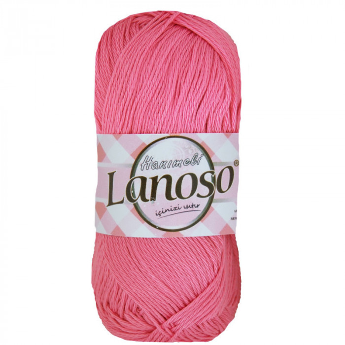 946 Пряжа Hanimeli 50гр - 169м (Яскраво-рожевий) Lanoso