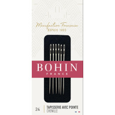 98409 Bohin Набір голок для вишивки з подвійним великим вушком №24 - 6 шт