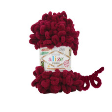 987 Пряжа Puffy 100гр-9м (темно-червоний). Alize