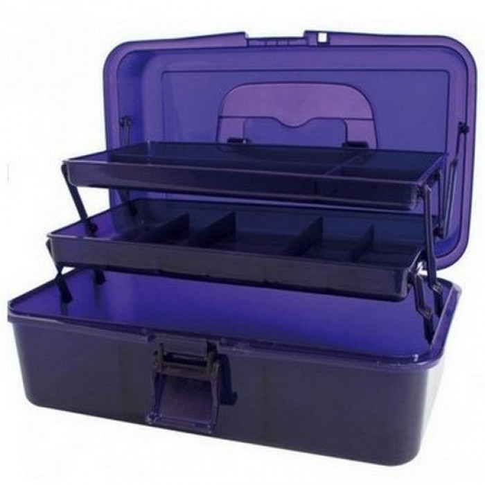 98784 Коробка-органайзер L, фіолетовий, 30х17х15 см. Bohin (Франція)